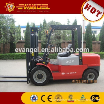 China empilhadeira diesel cpcd40 de 4T YTO com altura de elevador de 6m